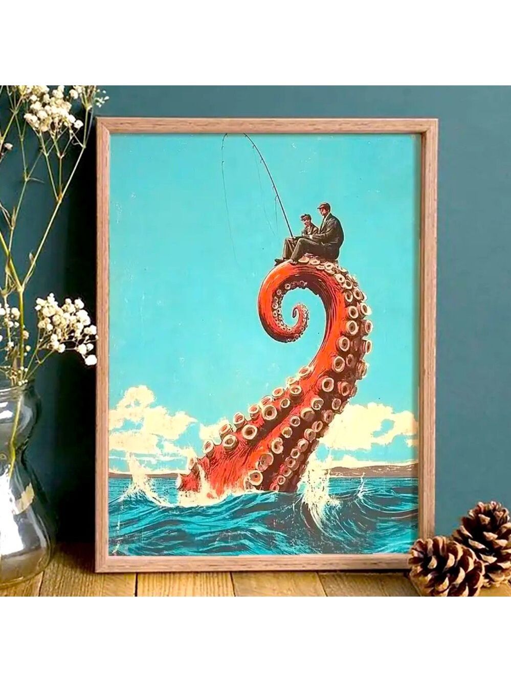 "Out of the Depths" - Canvas Print Surreal Ocean Scene Wall Art